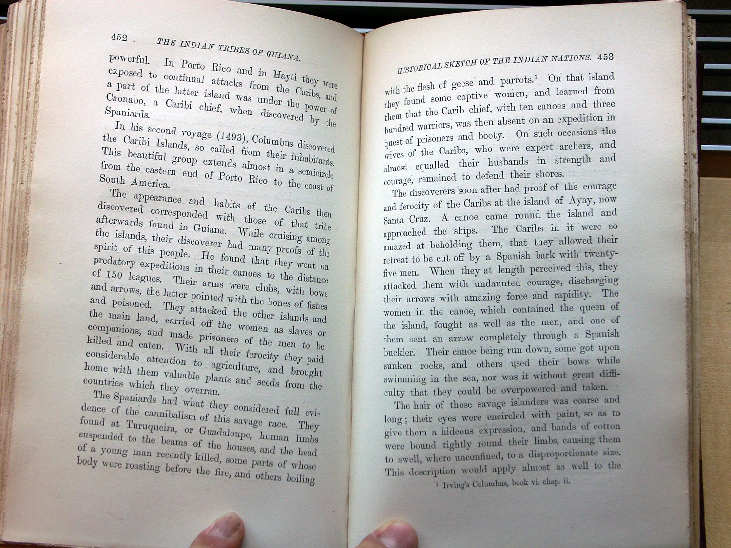 zz-bret68,s.452 columbus 1493 kariben-inseln keule und giftpfeil kanni